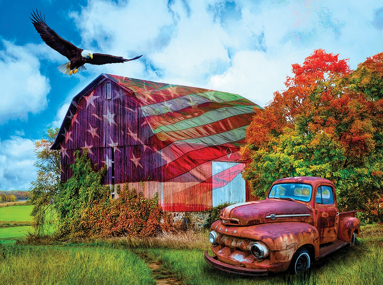 Patriotic Meadows 1000 pc Jigsaw Puzzle 30162