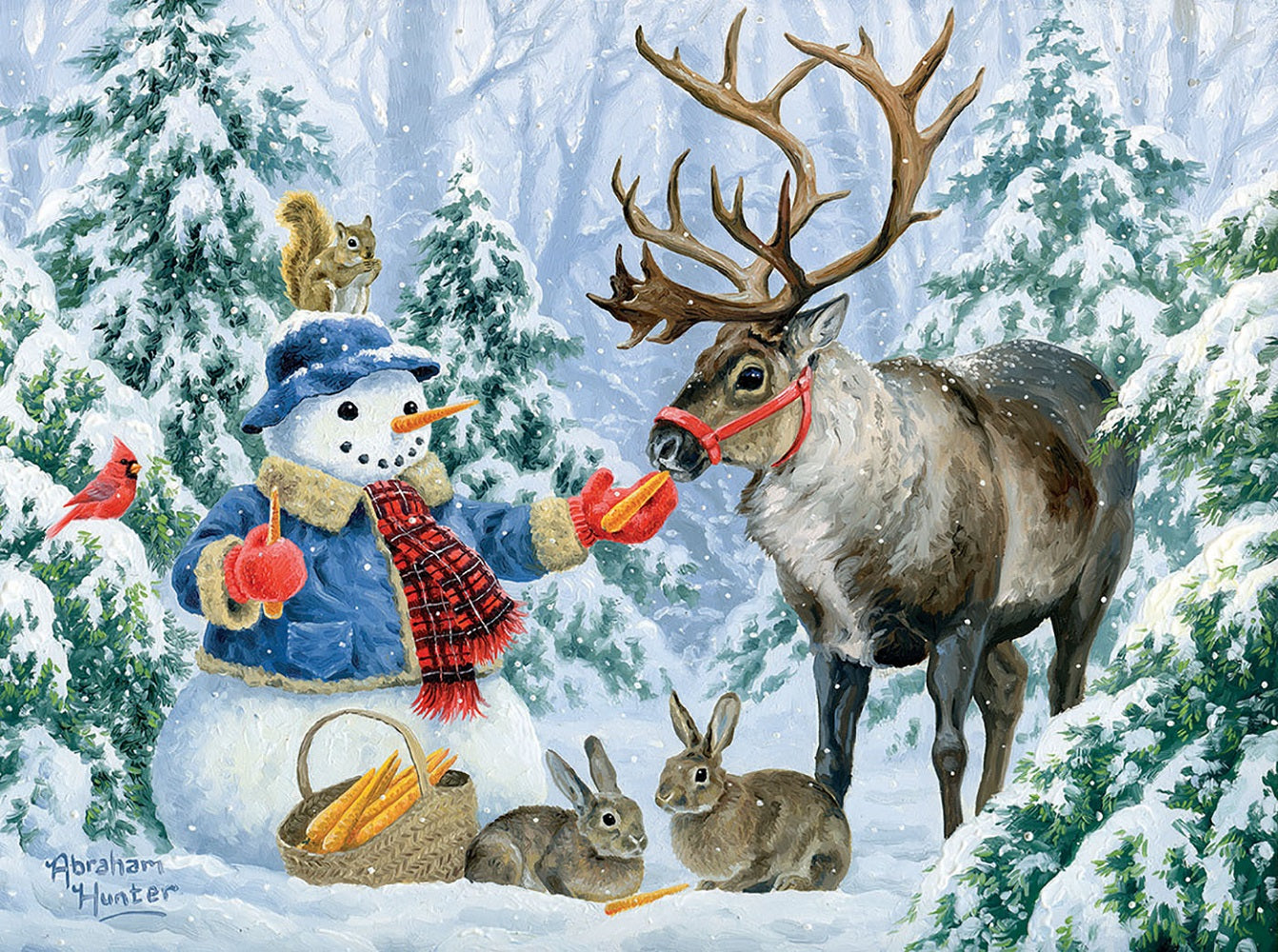 Christmas Friends 1000 pc Jigsaw Puzzle 67846