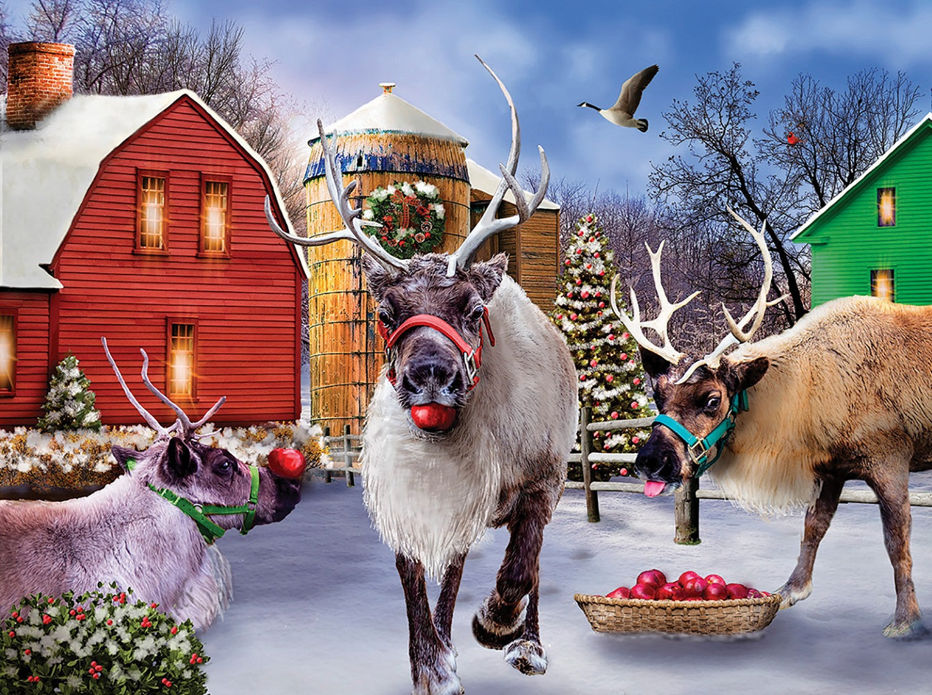 Reindeer Farm 1000 pc Jigsaw Puzzle 72027