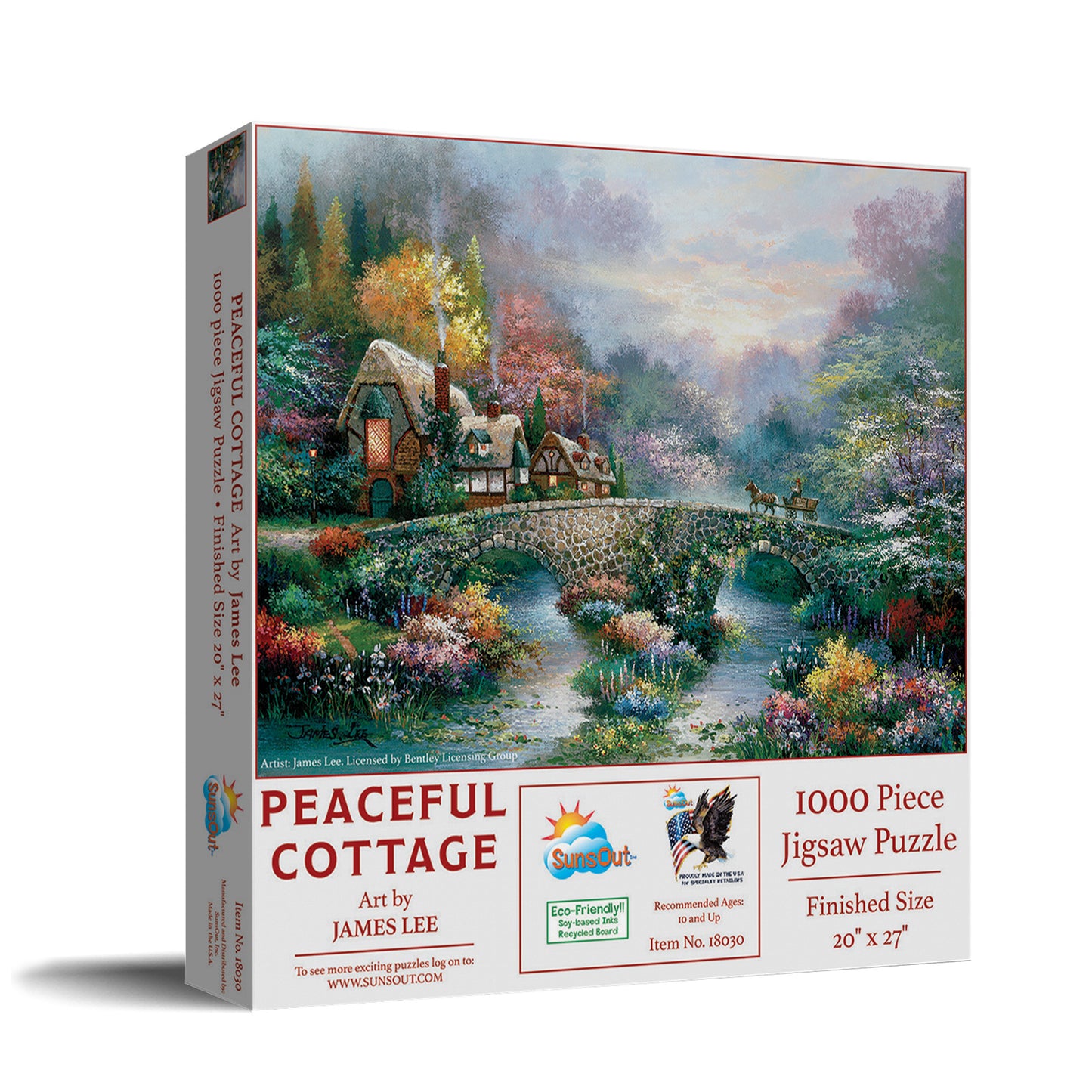Peaceful Cottage 1000 pc Jigsaw Puzzle 18030