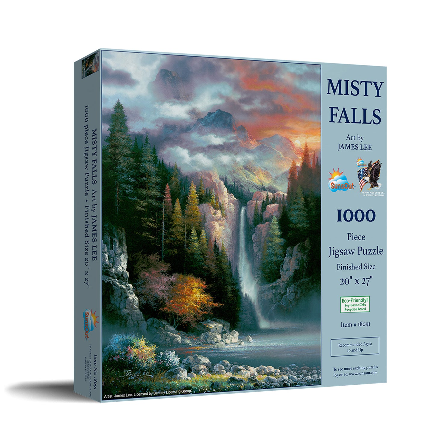 Misty Falls 1000 pc Jigsaw Puzzle 18091