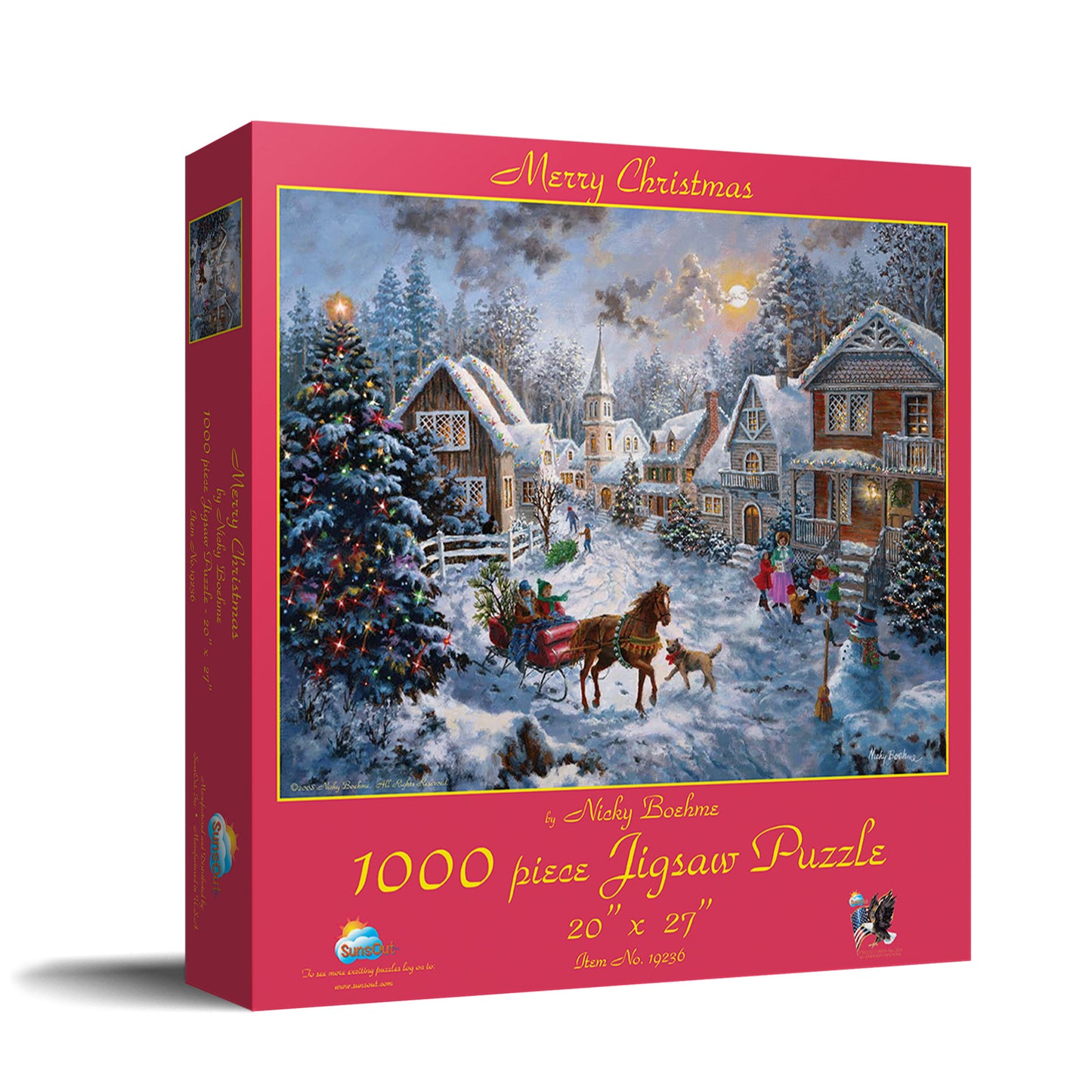 Merry Christmas 1000 pc Jigsaw Puzzle 19236