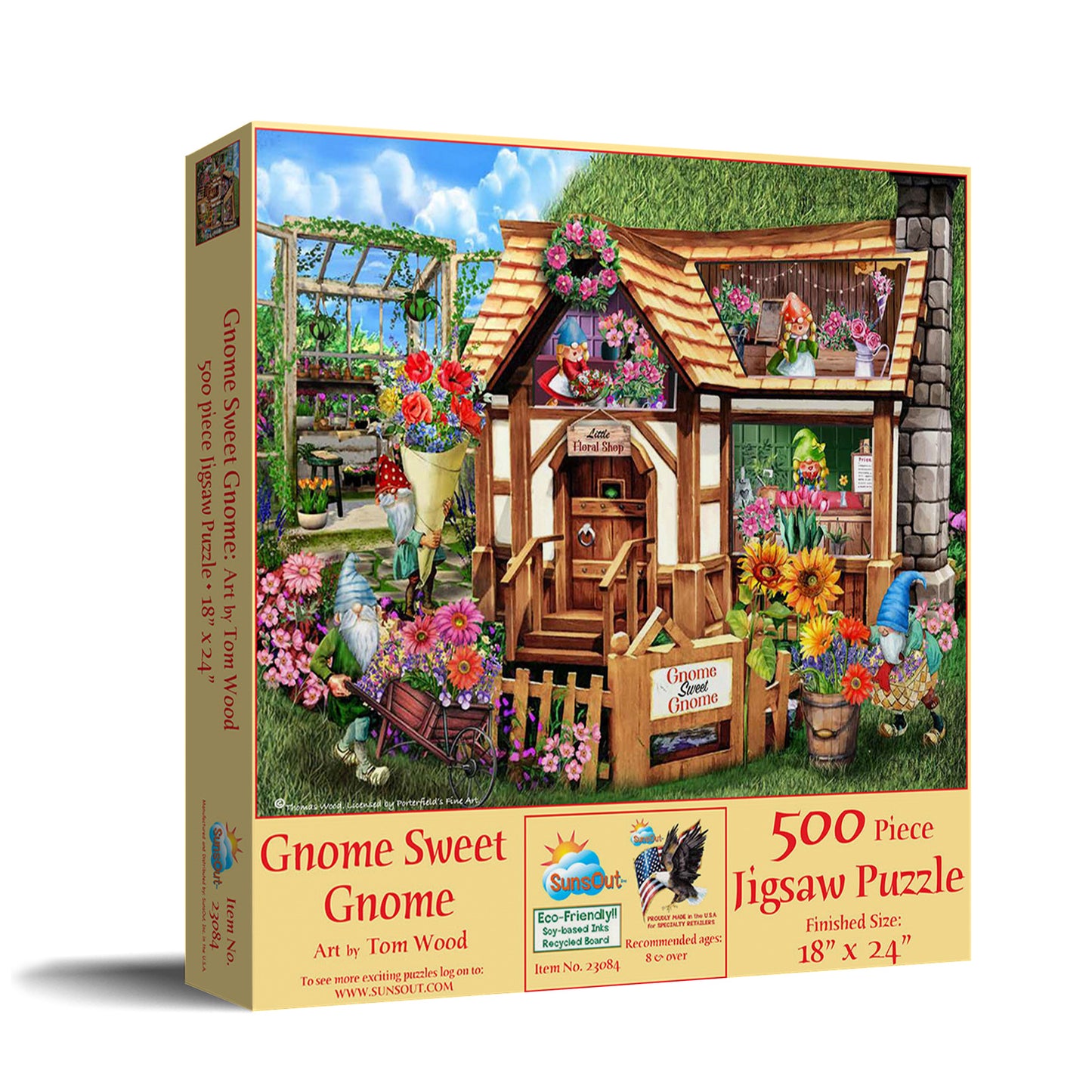 Gnome Sweet Gnome 500 pc Jigsaw Puzzle 23084