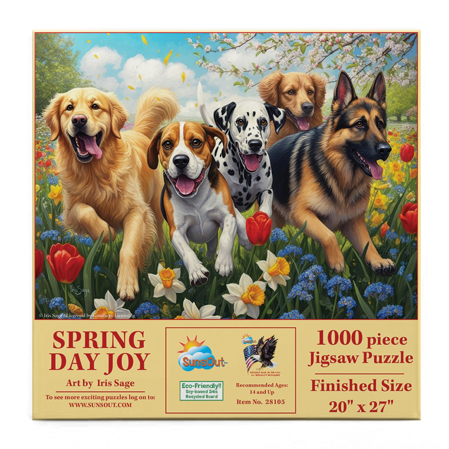 Spring Day Joy 1000 pc Jigsaw Puzzle 28105