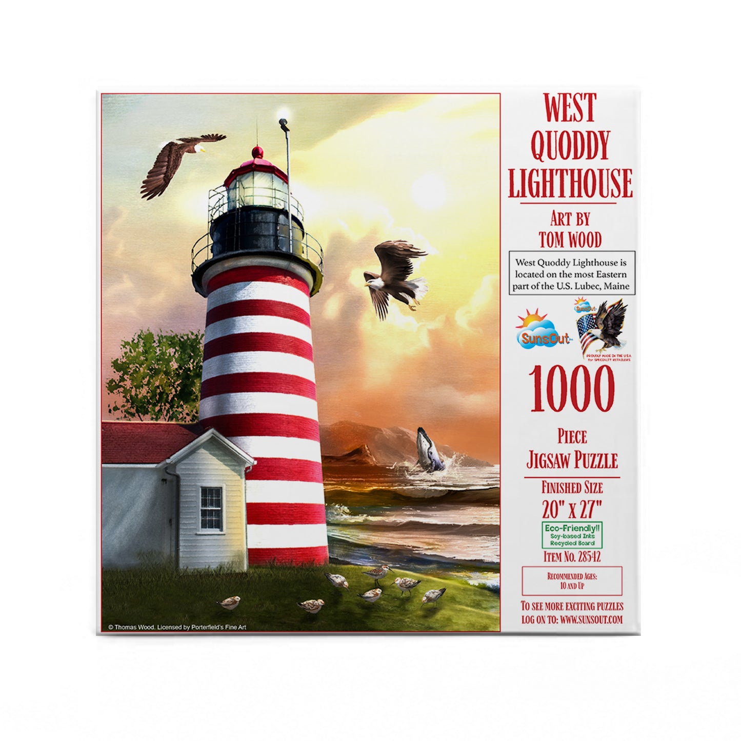 West Quoddy Lighthouse 1000 pc Jigsaw Puzzle 28542