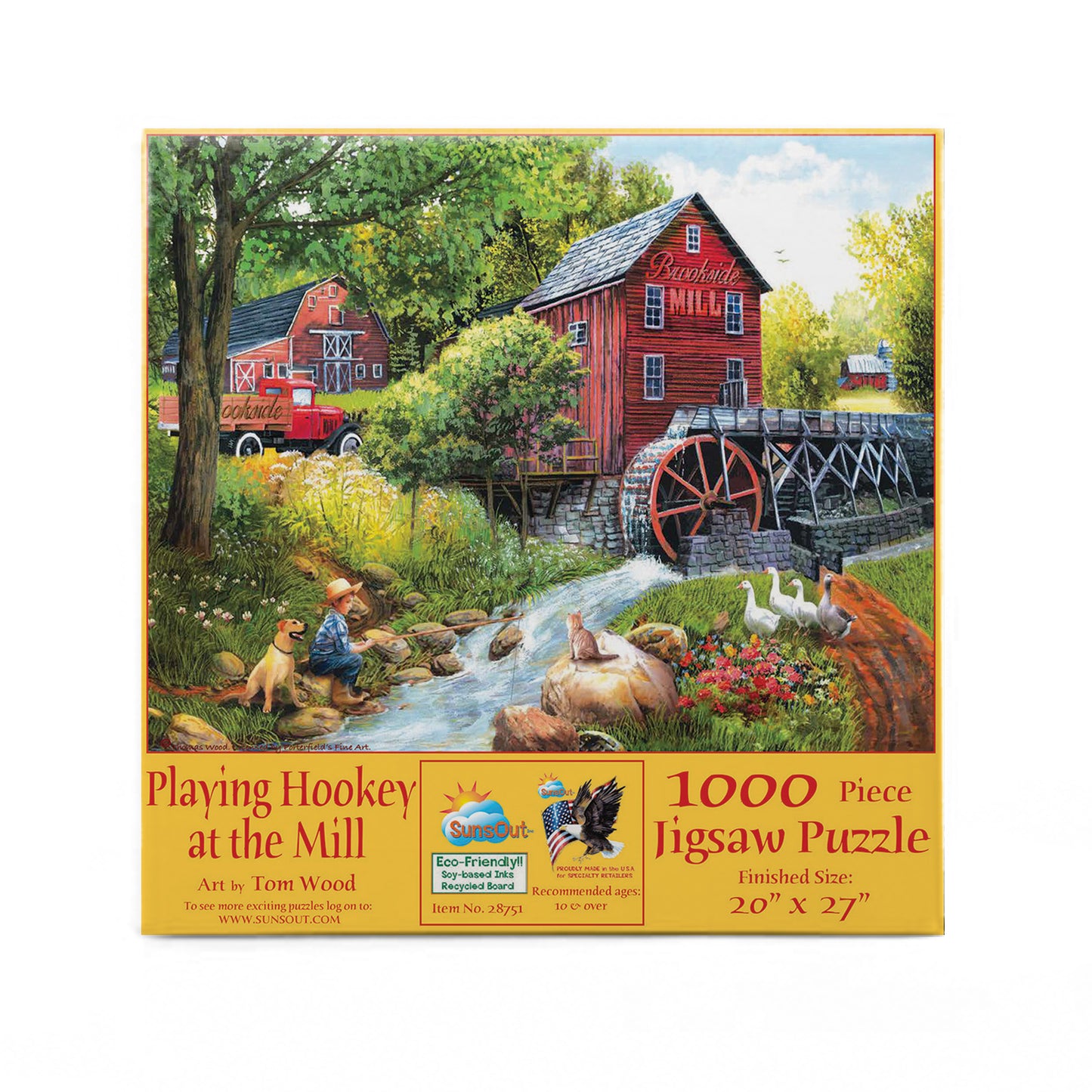 Playing Hookey at the Mill 1000 pc Jigsaw Puzzle 28751