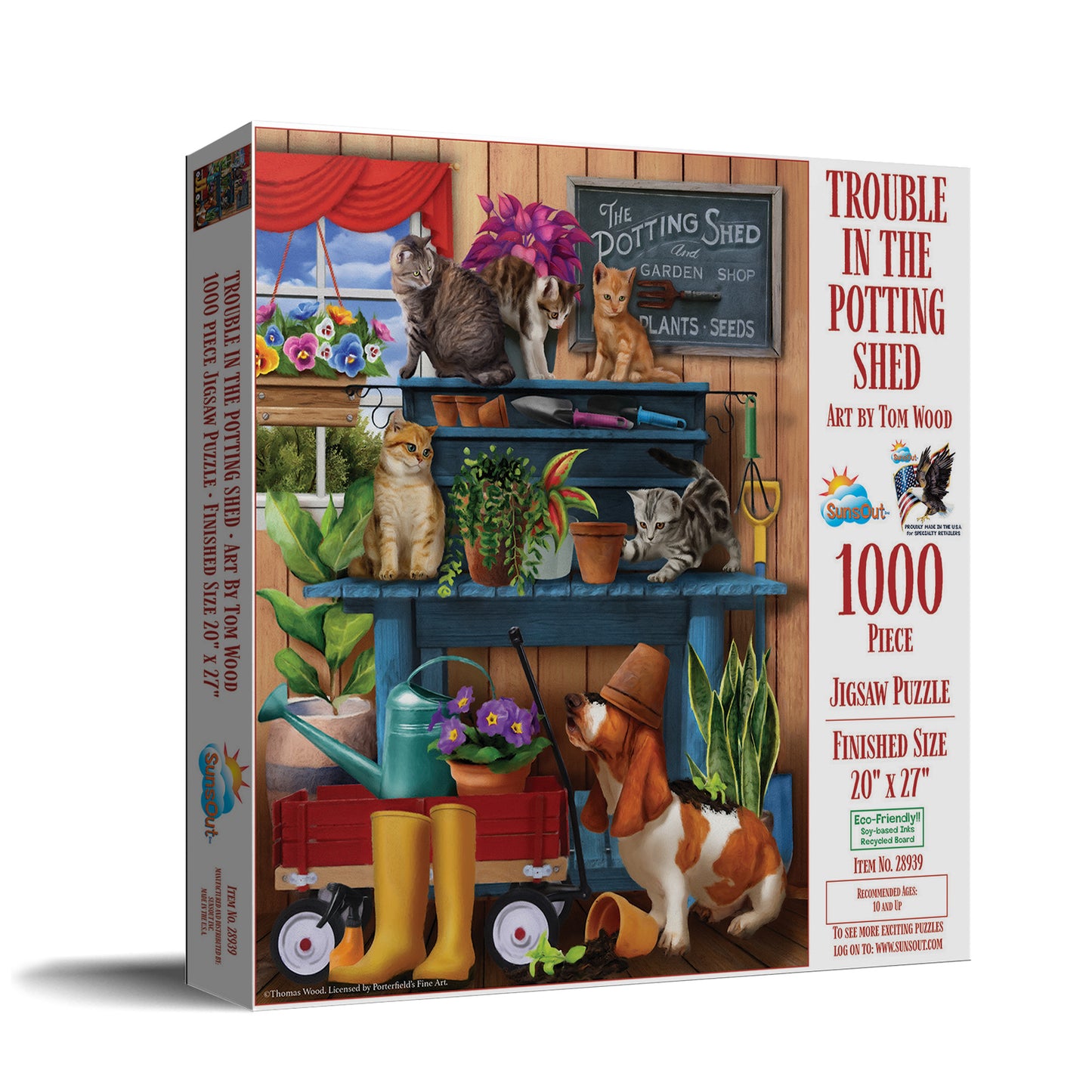 Trouble in the Potting Shed 1000 pc Jigsaw Puzzle 28939