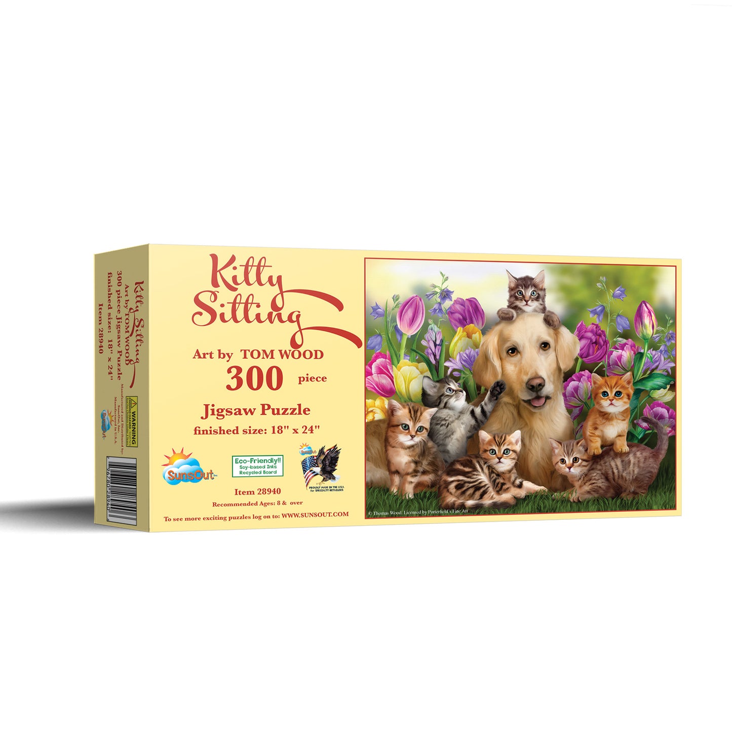 KItty Sitting 300 pc Jigsaw Puzzle 28940