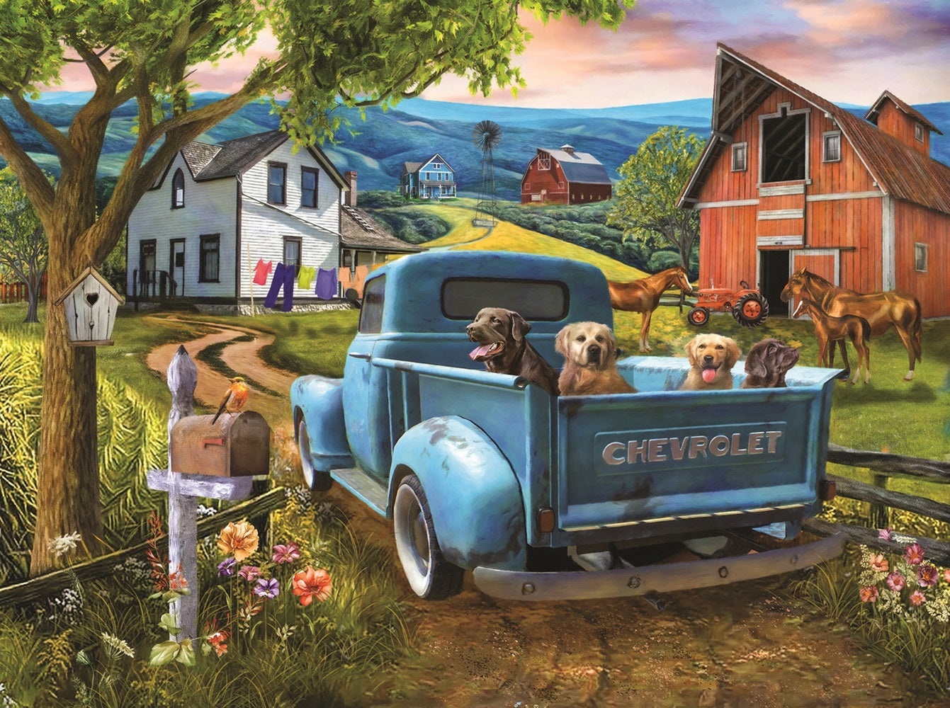 A Joy Ride to the Farm 300 pc Jigsaw Puzzle 29820