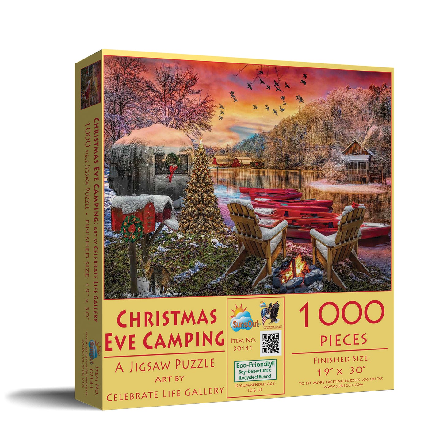 Christmas Eve Camping 1000 pc Jigsaw Puzzle 30141