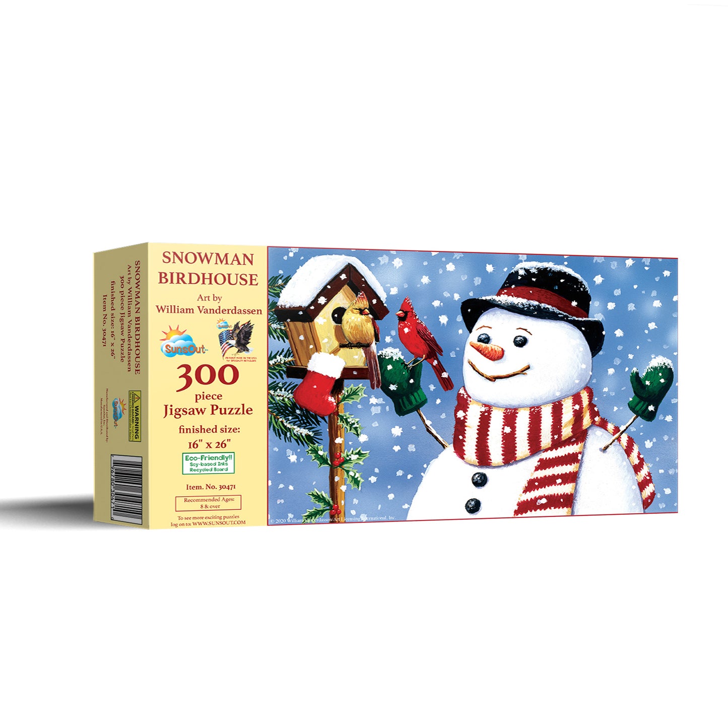 Snowman/Birdhouse 300 pc Jigsaw Puzzle 30471