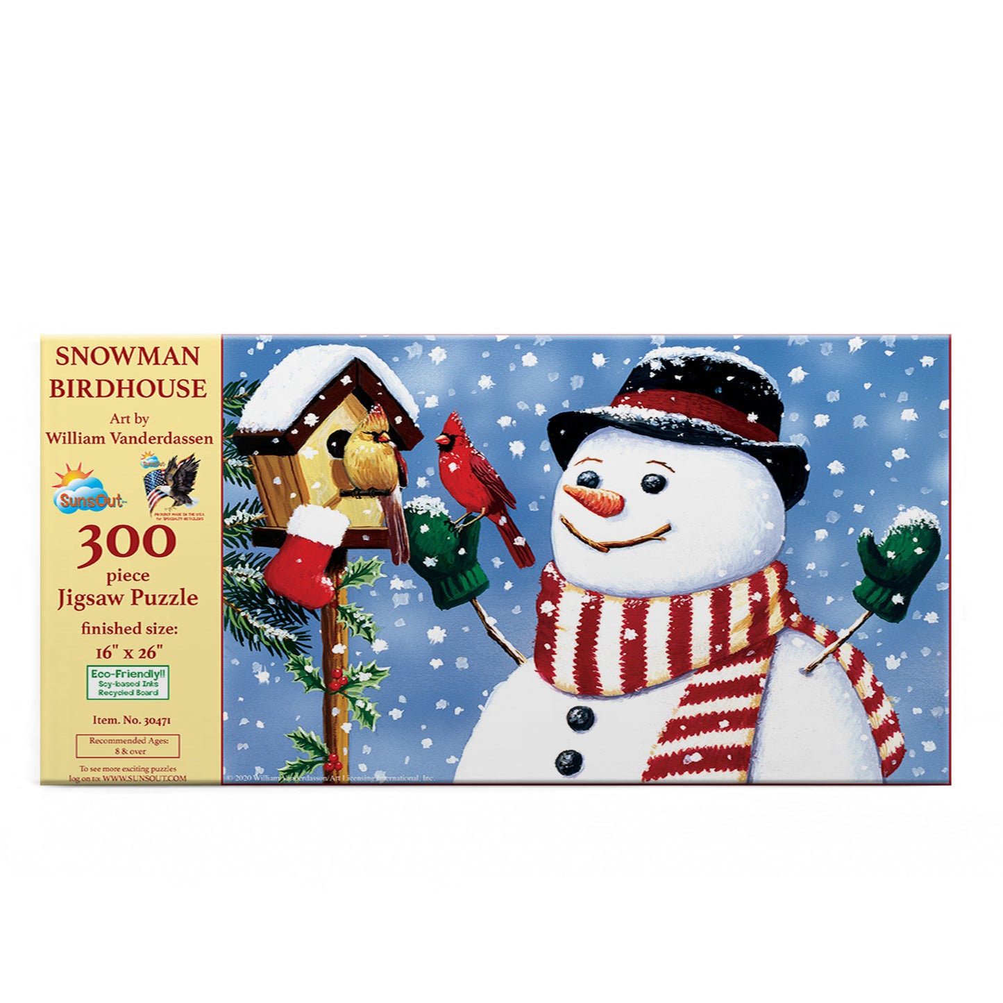 Snowman/Birdhouse 300 pc Jigsaw Puzzle 30471