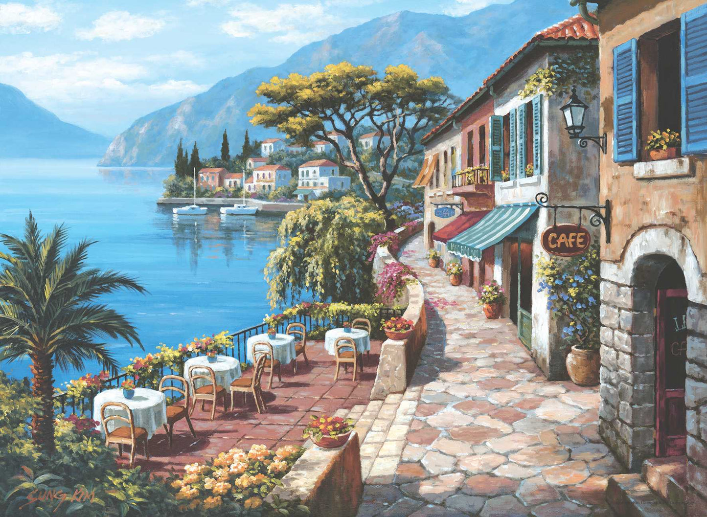 Overlook Cafe II 1000 pc Jigsaw Puzzle 3085