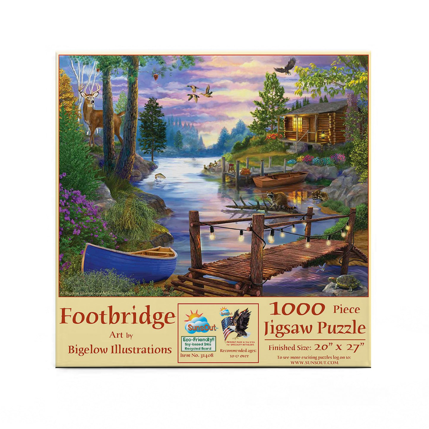 Footbridge 1000 pc Jigsaw Puzzle 31408