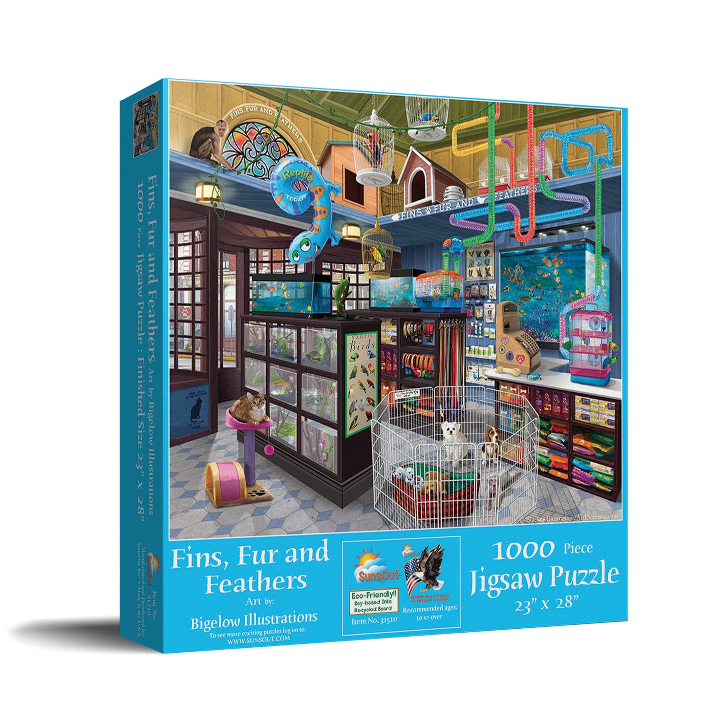 Fins, Fur and Feathers 1000 pc Jigsaw Puzzle 31510