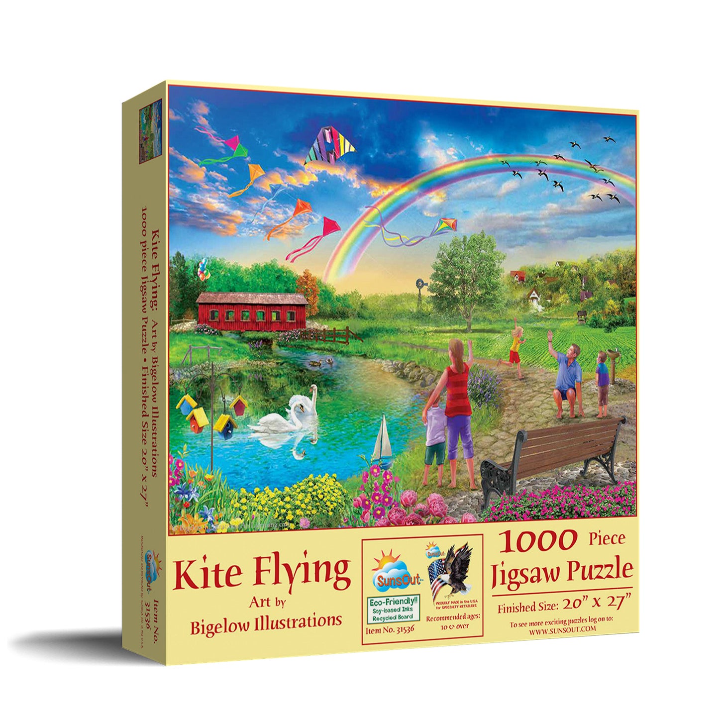 Kite flying 1000 pc Jigsaw Puzzle 31536