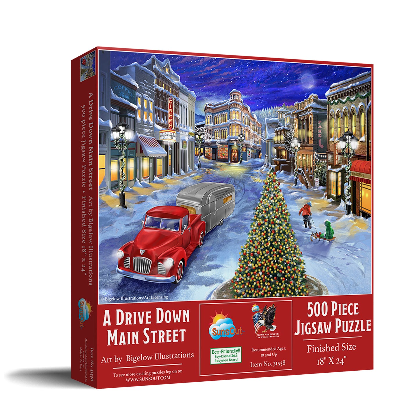 A Drive Down Main Street 500 pc Jigsaw Puzzle 31538