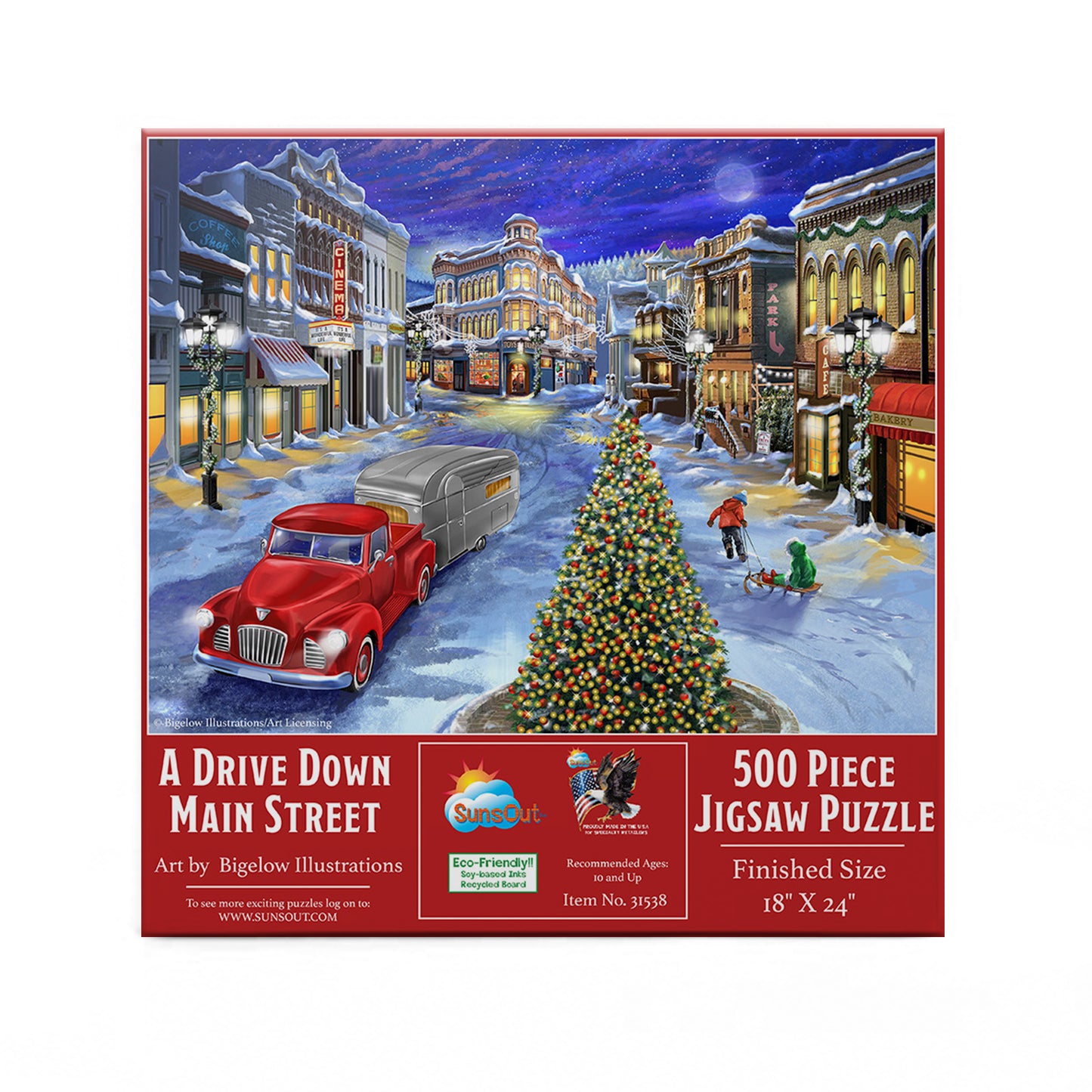 A Drive Down Main Street 500 pc Jigsaw Puzzle 31538