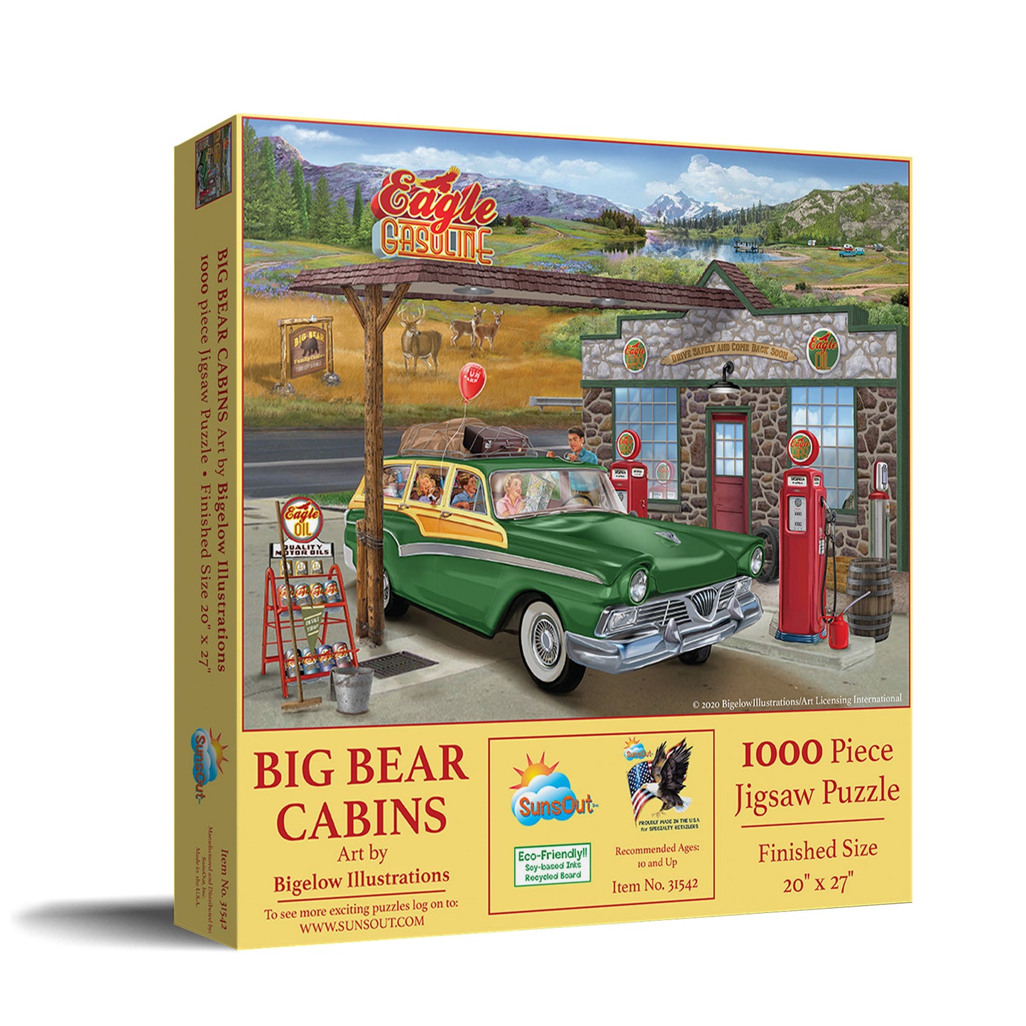 Big Bear Cabins 1000 pc Jigsaw Puzzle 31542