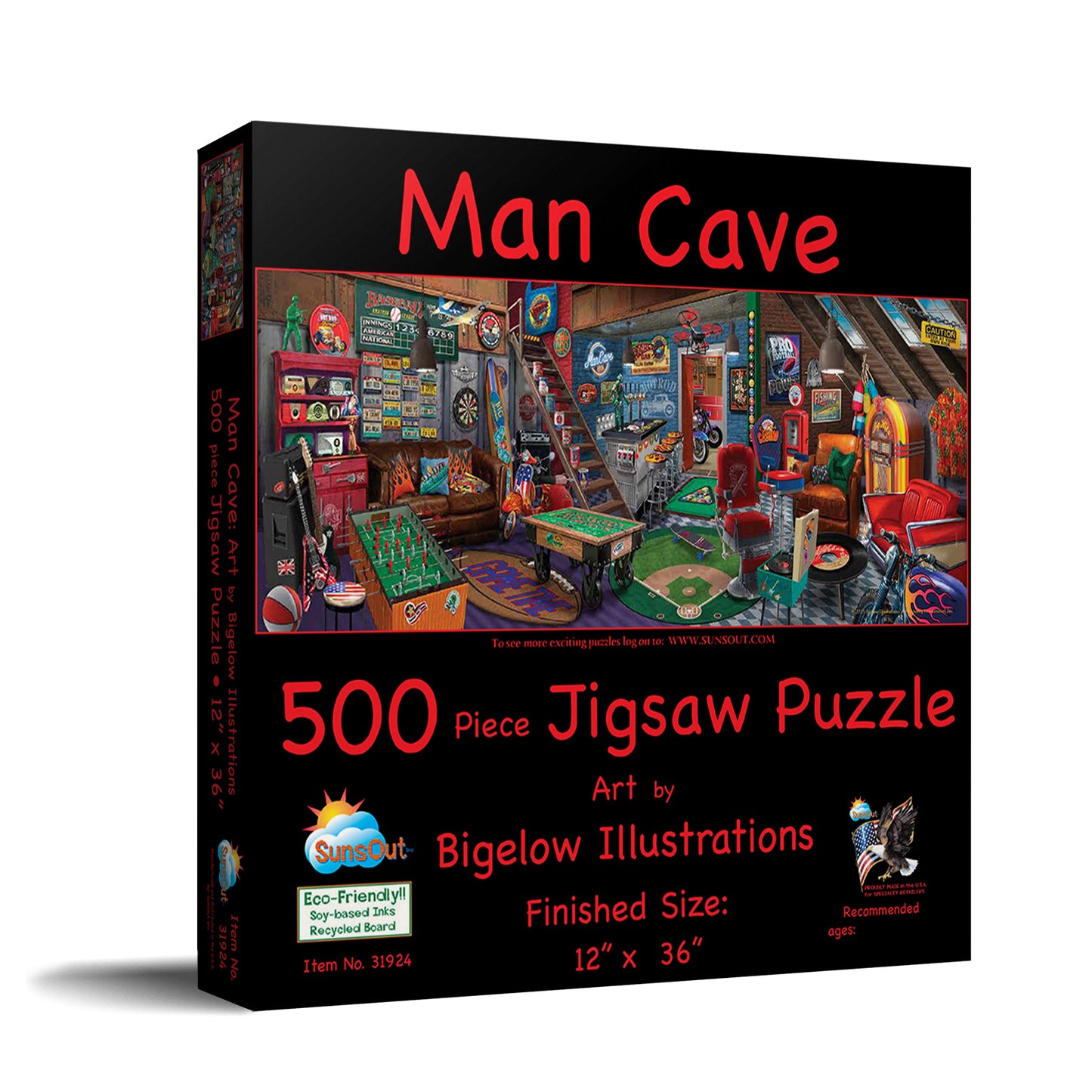 Man Cave 500 pc Jigsaw Puzzle 31924