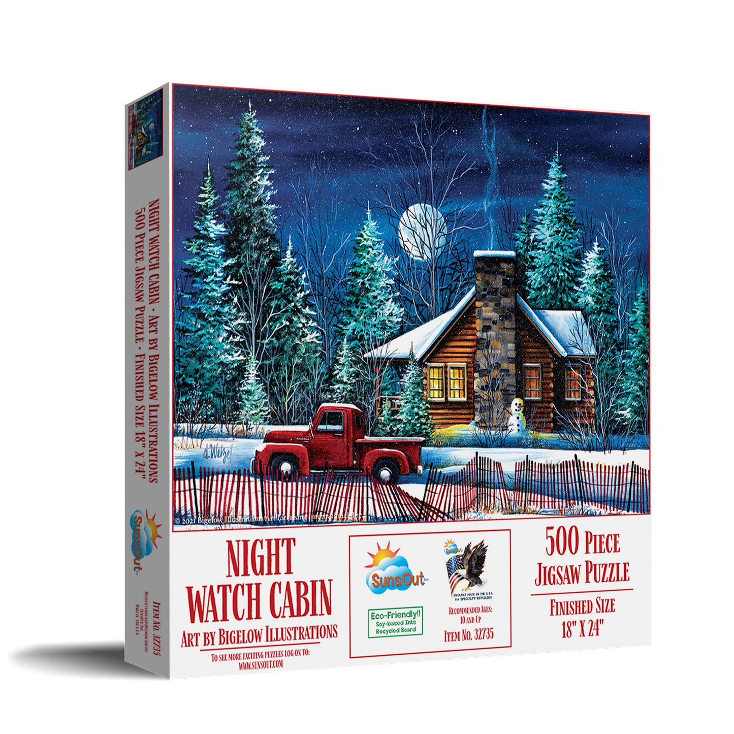 Night Watch Cabin 500 pc Jigsaw Puzzle 32735