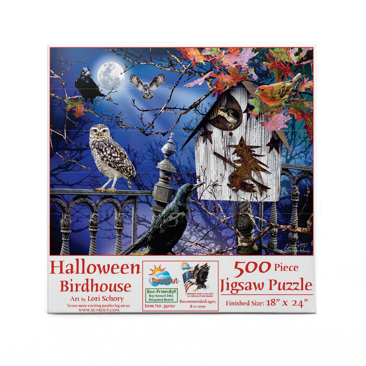 Halloween Birdhouse 500 pc Jigsaw Puzzle 35010