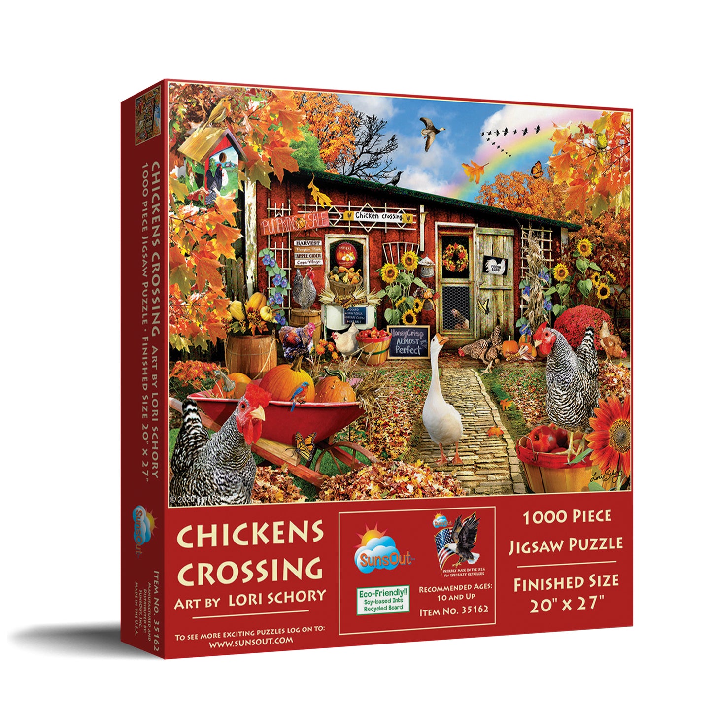Chickens Crossing 1000 pc Jigsaw Puzzle 35162
