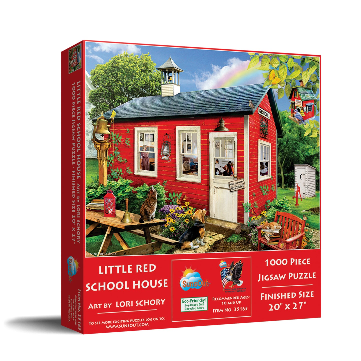 Little Red School House 1000 pc Jigsaw Puzzle 35165