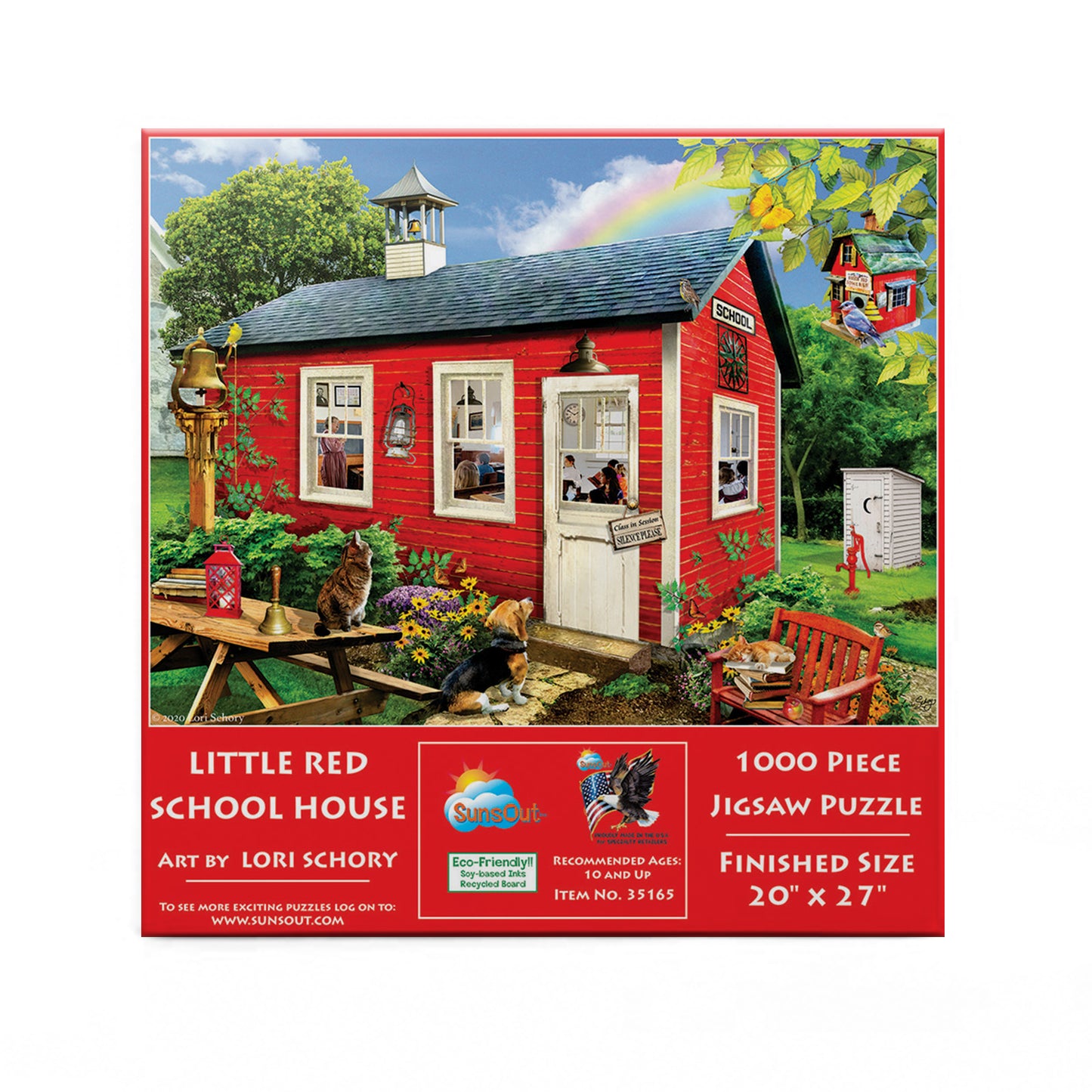 Little Red School House 1000 pc Jigsaw Puzzle 35165