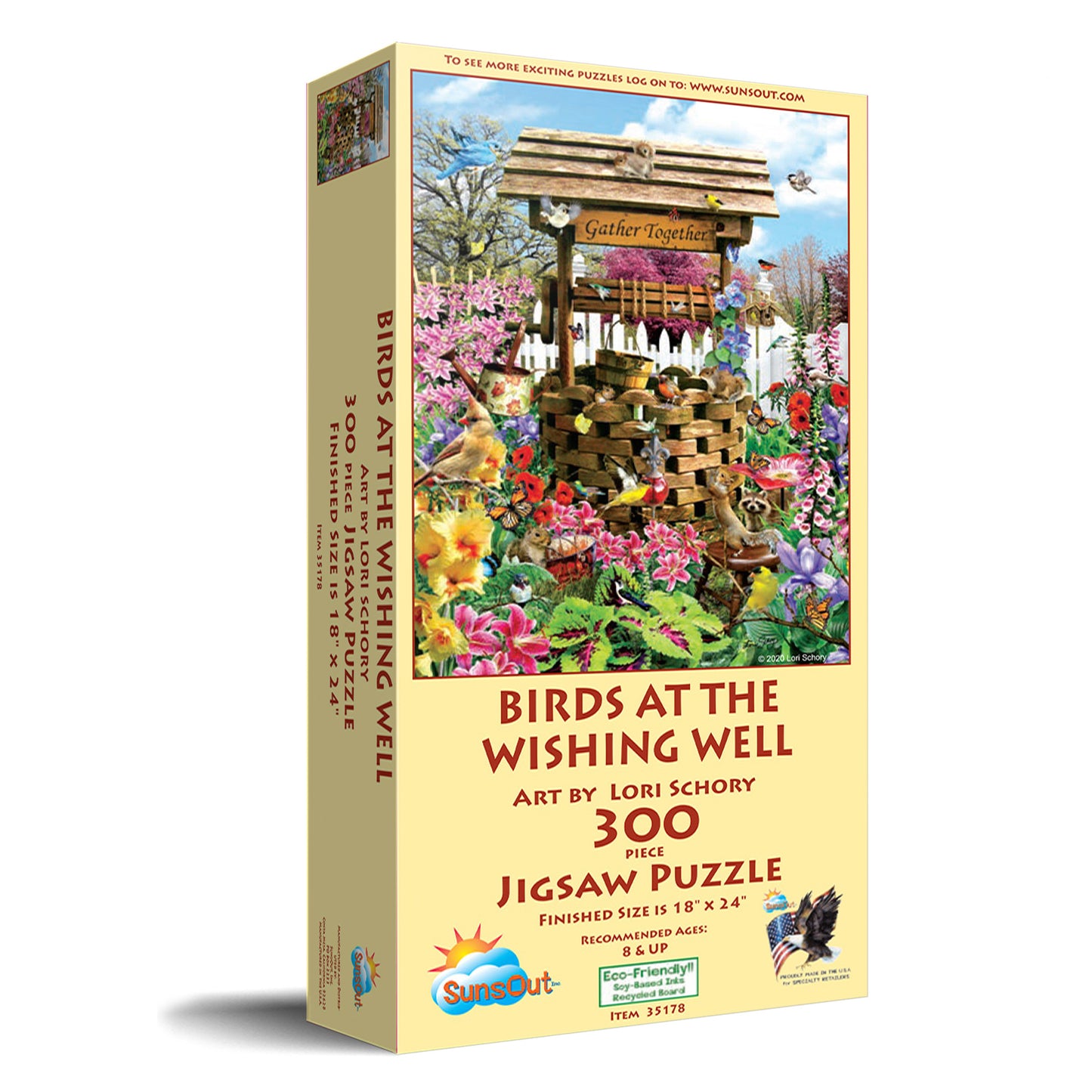 Birds at the Wishing Well 300 pc Jigsaw Puzzle 35178
