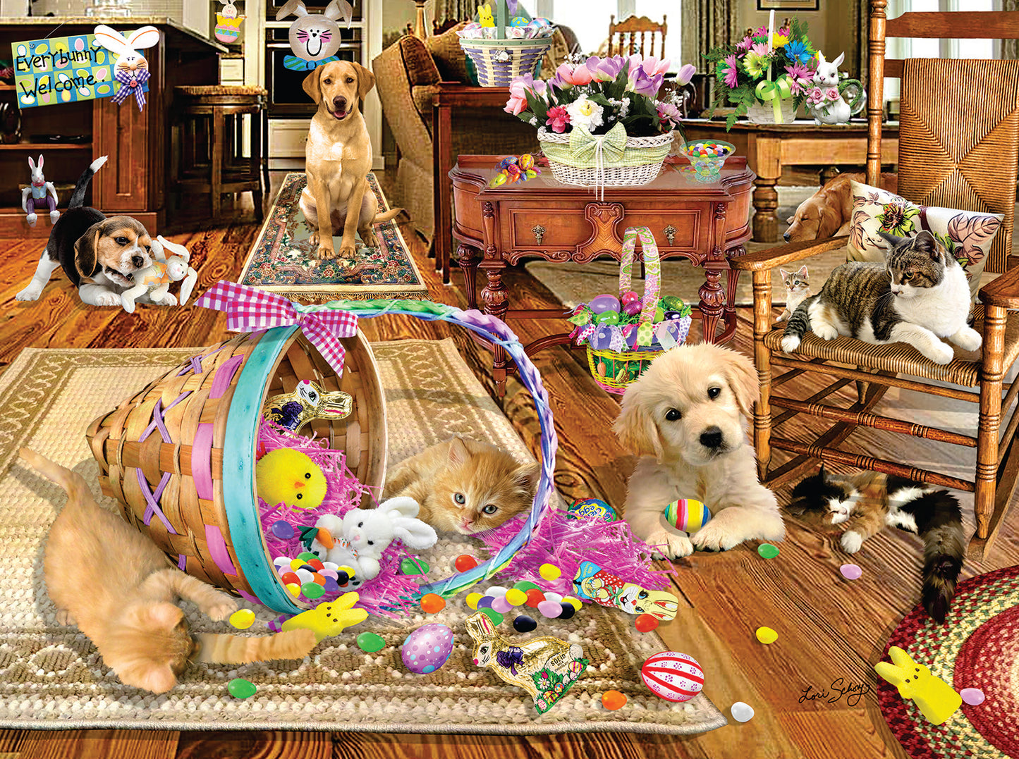 Easter Mayhem 1000 pc Jigsaw Puzzle 35196