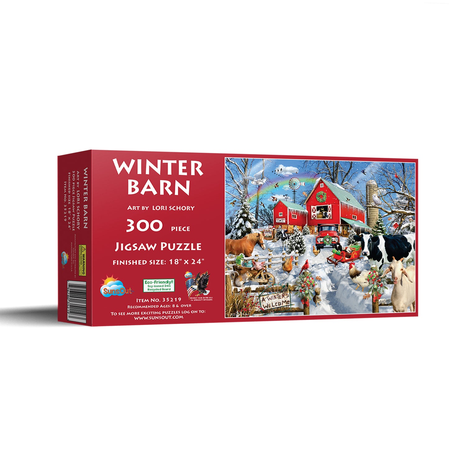 Winter Barn 300 pc Jigsaw Puzzle 35219