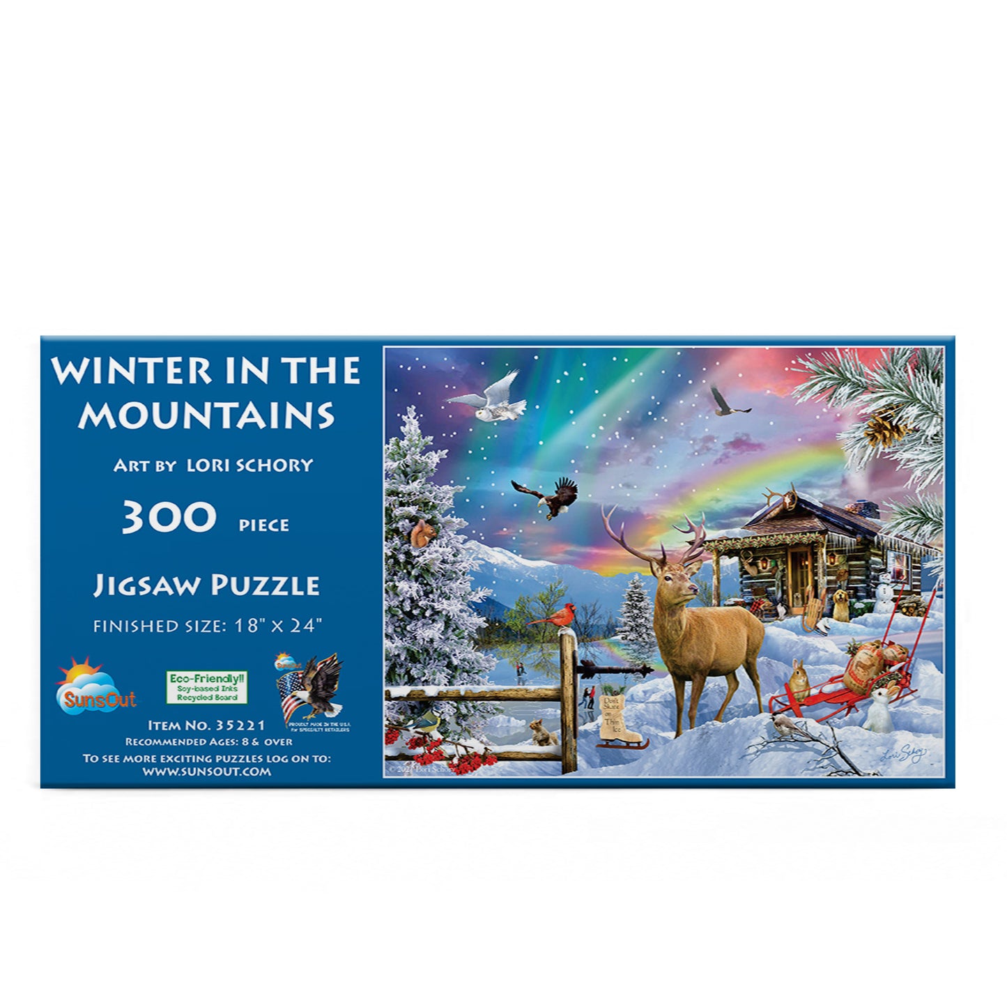 Winter In The Mountains 300 pc Jigsaw Puzzle 35221