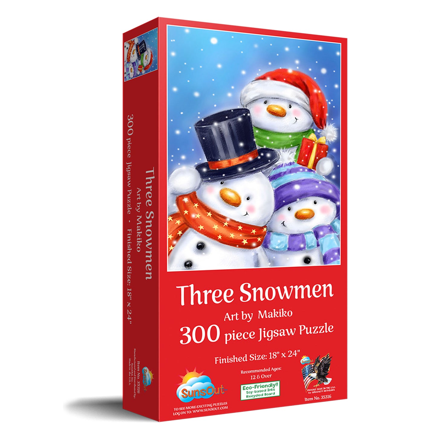 Three Snowmen 300 pc Jigsaw Puzzle 35316