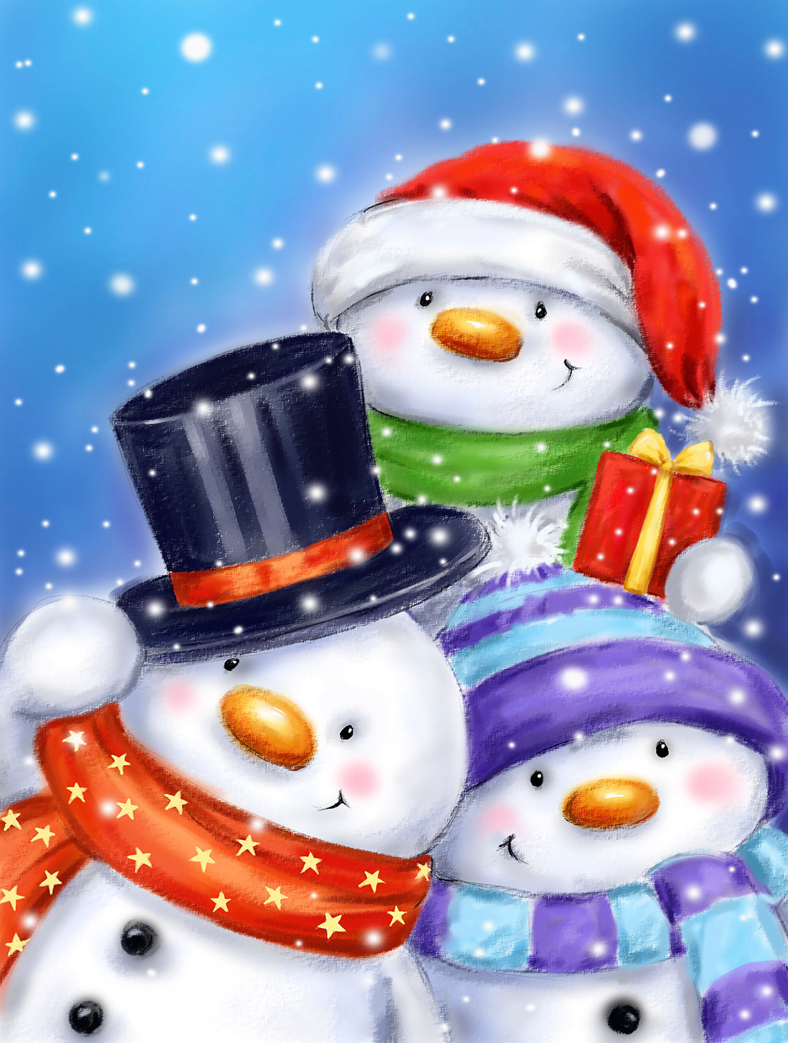 Three Snowmen 300 pc Jigsaw Puzzle 35316