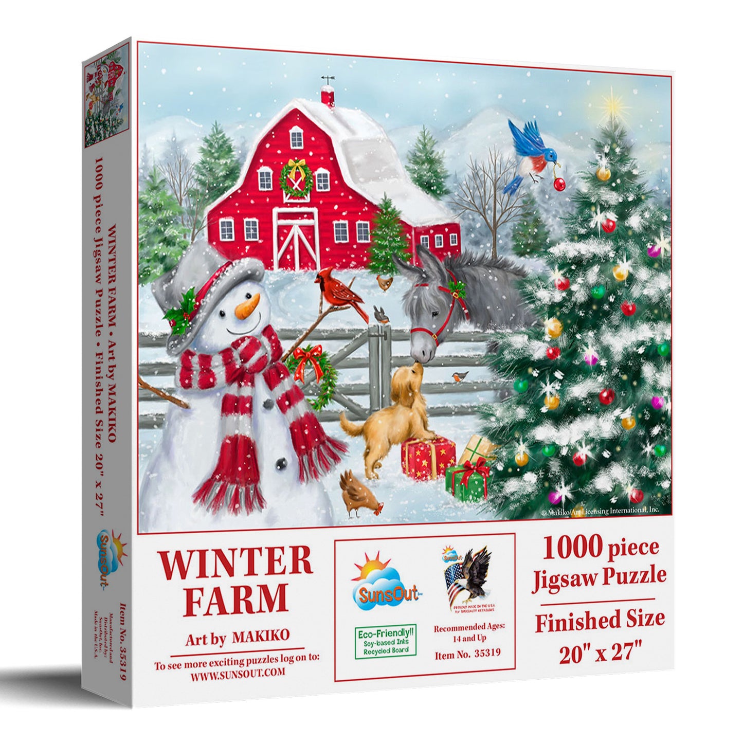 Winter Farm 1000 pc Jigsaw Puzzle 35319