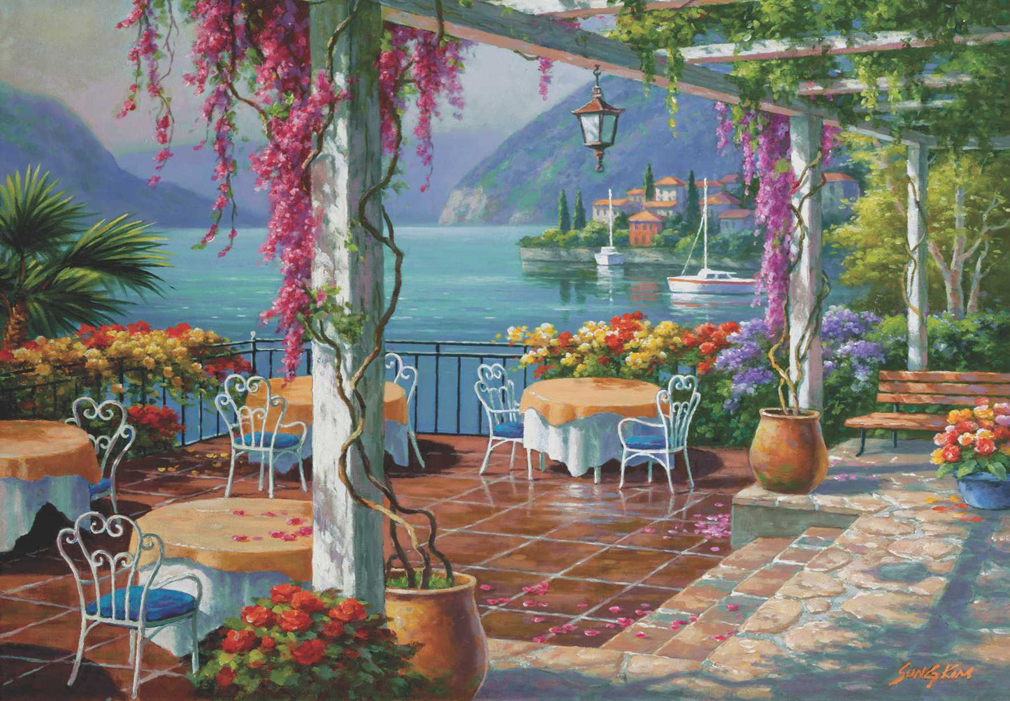 Wisteria Terrace 500 pc Jigsaw Puzzle 3578