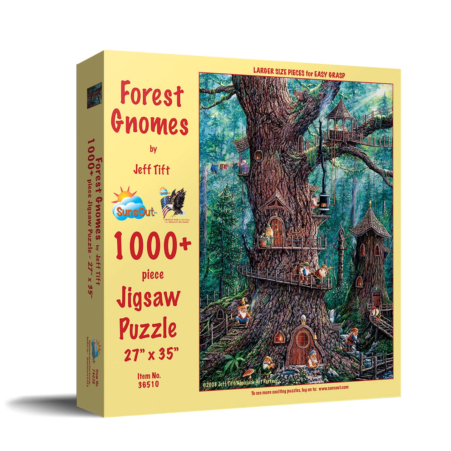 Forest Gnomes 1000 pc Large Pieces Jigsaw Puzzle 36510
