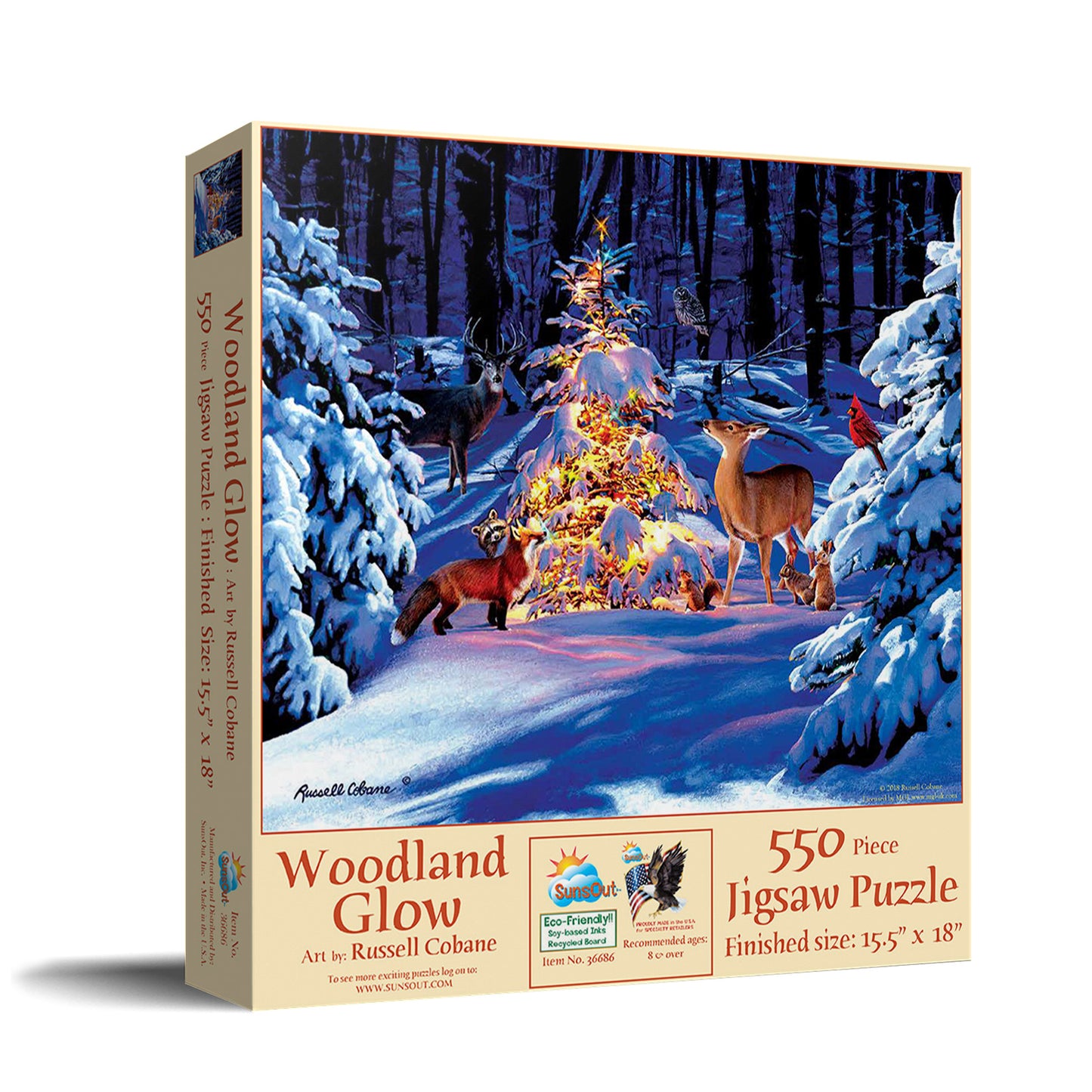 Woodland Glow 550 pc Jigsaw Puzzle 36686