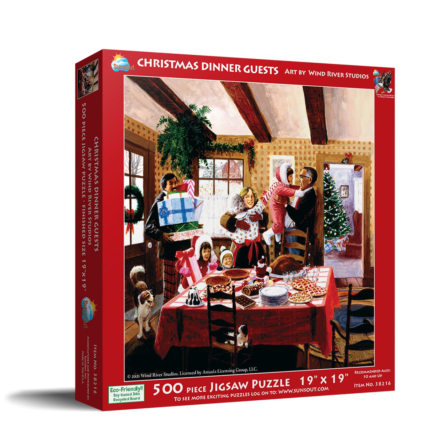 Christmas Dinner Guests 500 pc Jigsaw Puzzle 38216