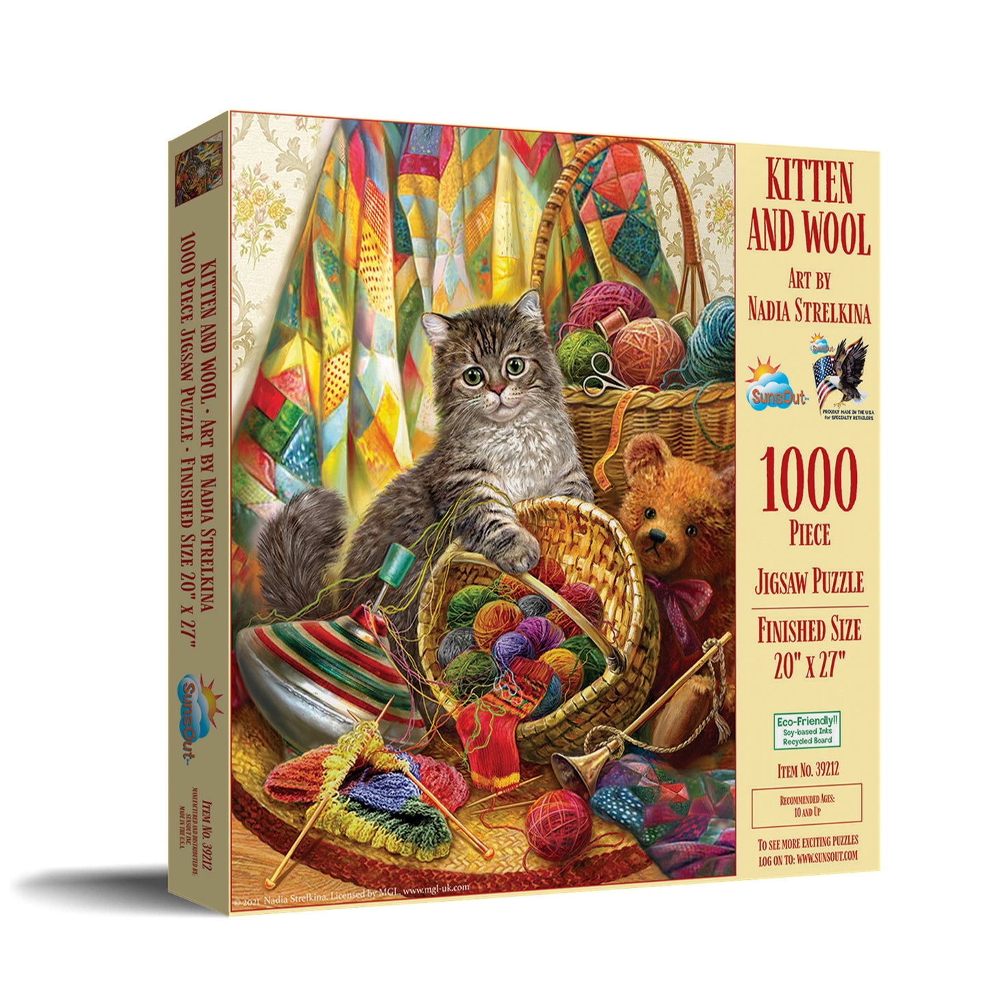 Kitten and Wool 1000 pc Jigsaw Puzzle 39212