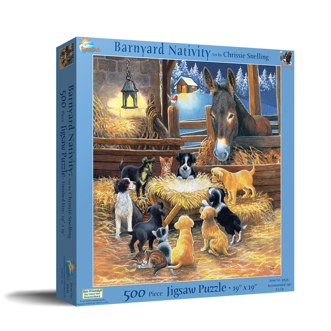Barnyard Nativity 500 pc Jigsaw Puzzle 39535