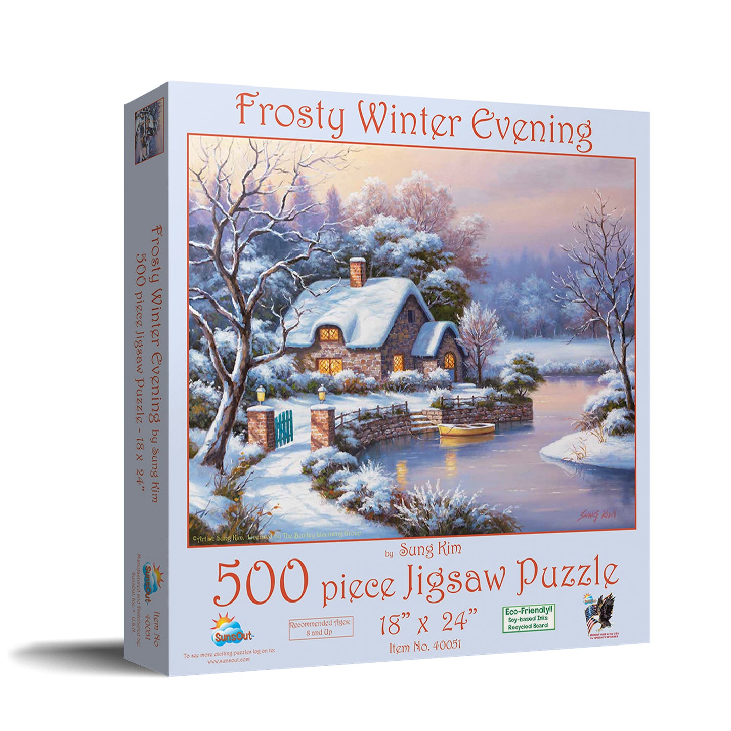 Frosty Winter Evening 500 pc Jigsaw Puzzle 40051