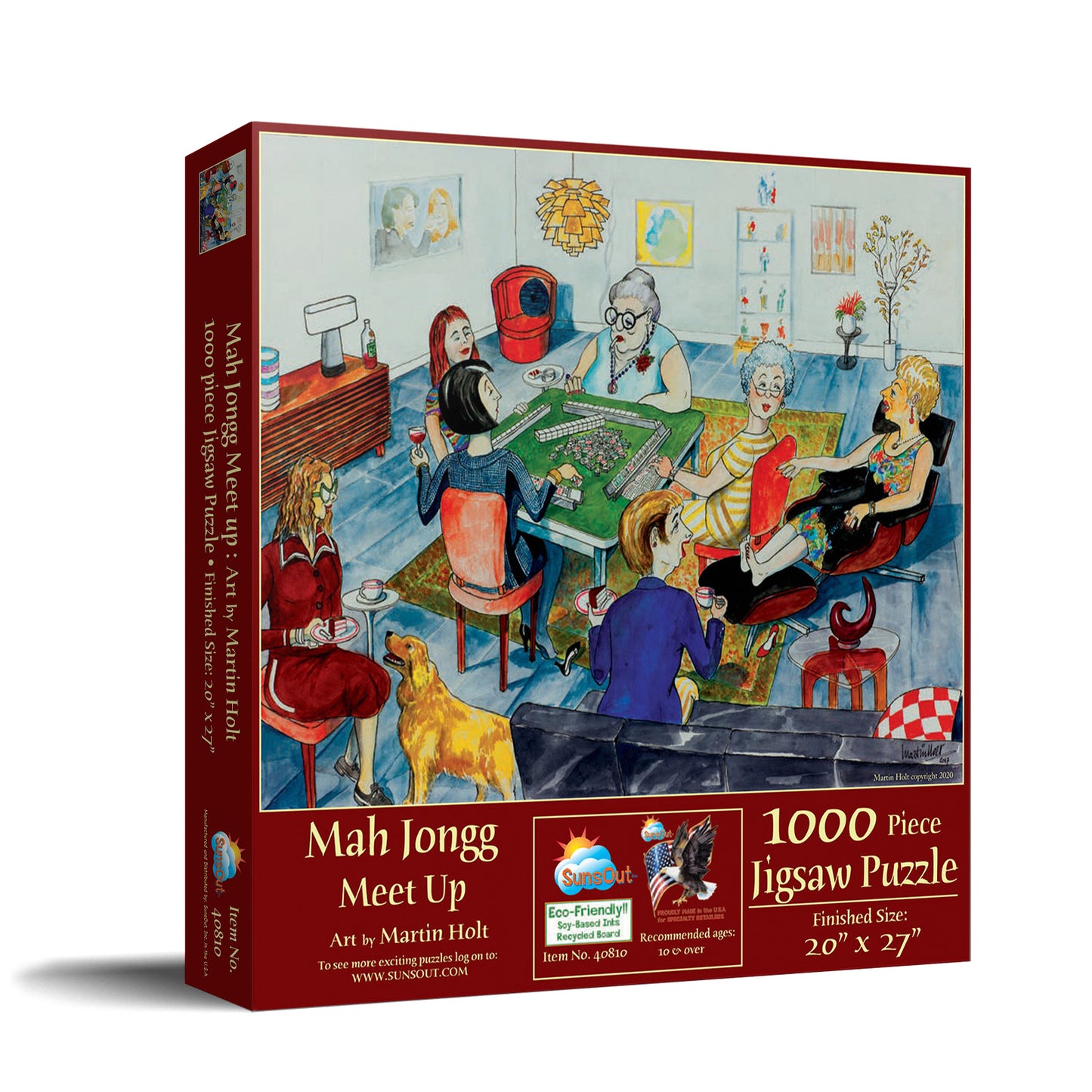 Mah Jongg Meet Up 1000 pc Jigsaw Puzzle 40810