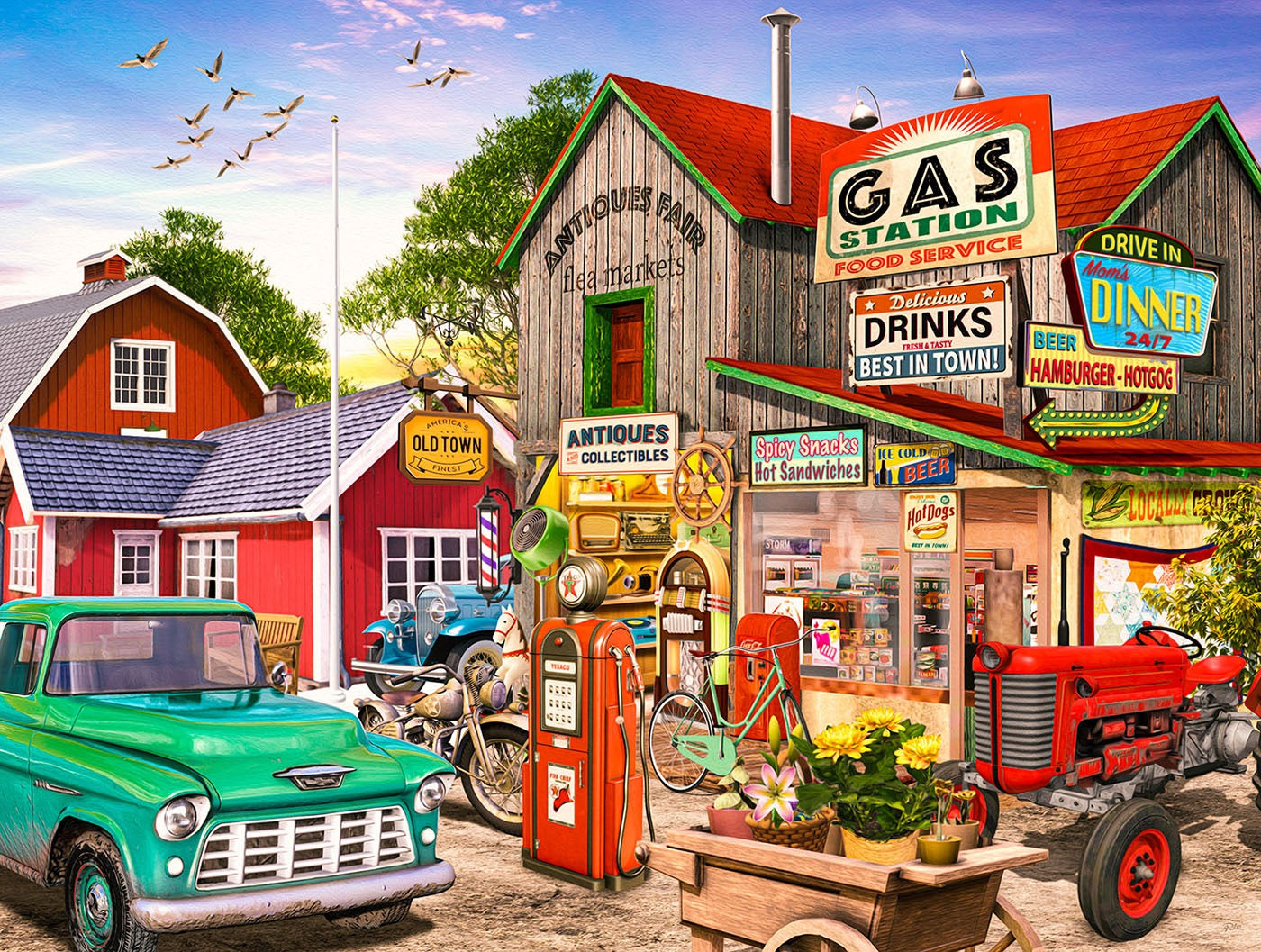Mom's Diner 500 pc Jigsaw Puzzle 42208
