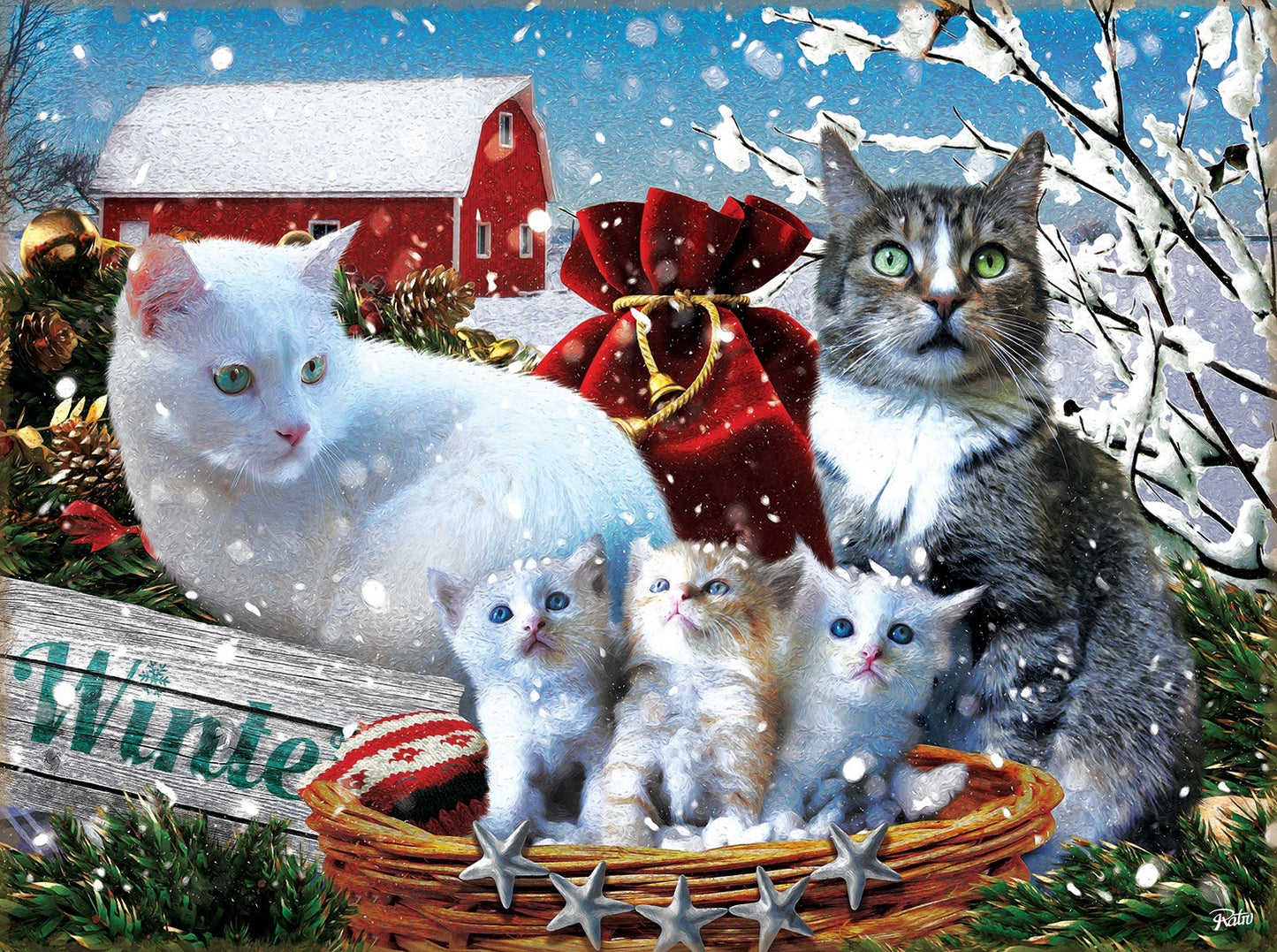 Winter Kitties 300 pc Jigsaw Puzzle 42227