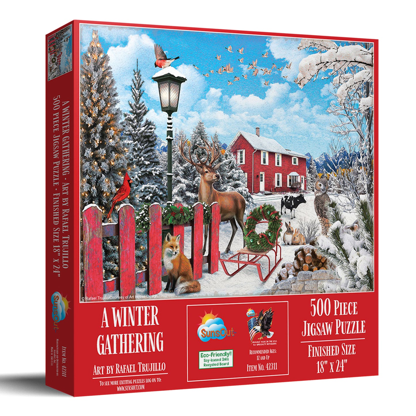 A Winter Gathering 500 pc Jigsaw Puzzle 42311