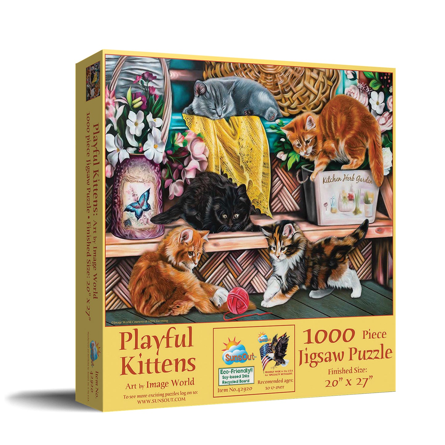 Playful Kittens 1000 pc Jigsaw Puzzle 42920