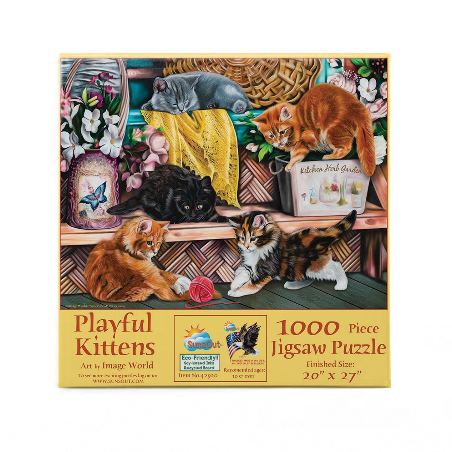 Playful Kittens 1000 pc Jigsaw Puzzle 42920