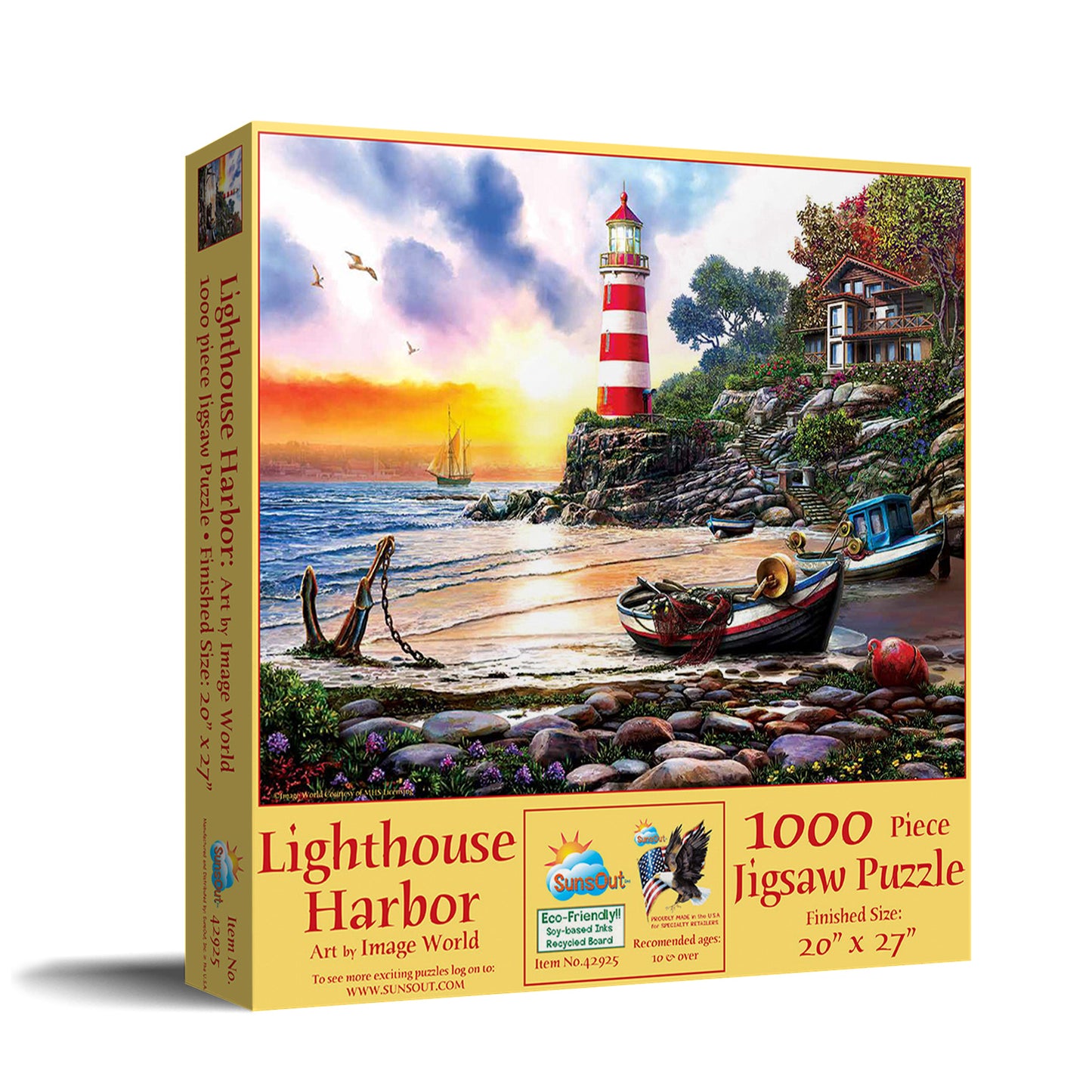 Lighthouse Harbor 1000 pc Jigsaw Puzzle 42925